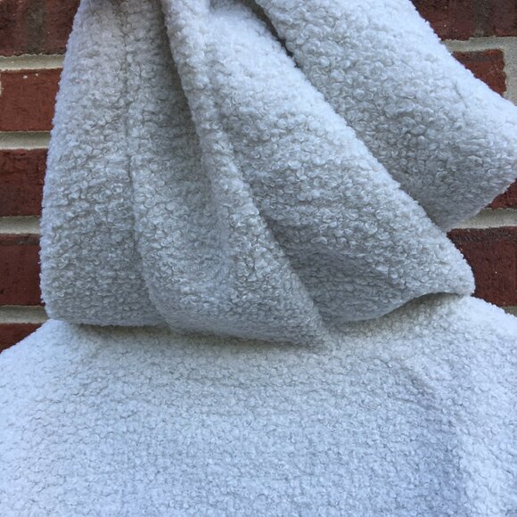 Nike NSW Sherpa Pullover Hoodie Large Ivory 1/2 Double Zip Kangaroo Pouch - Picture 5 of 14